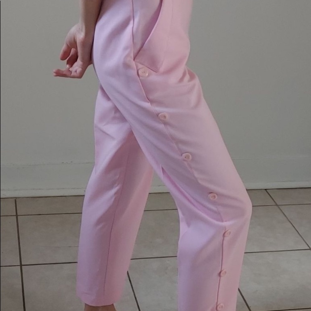 90s bubble gum pink summer slacks